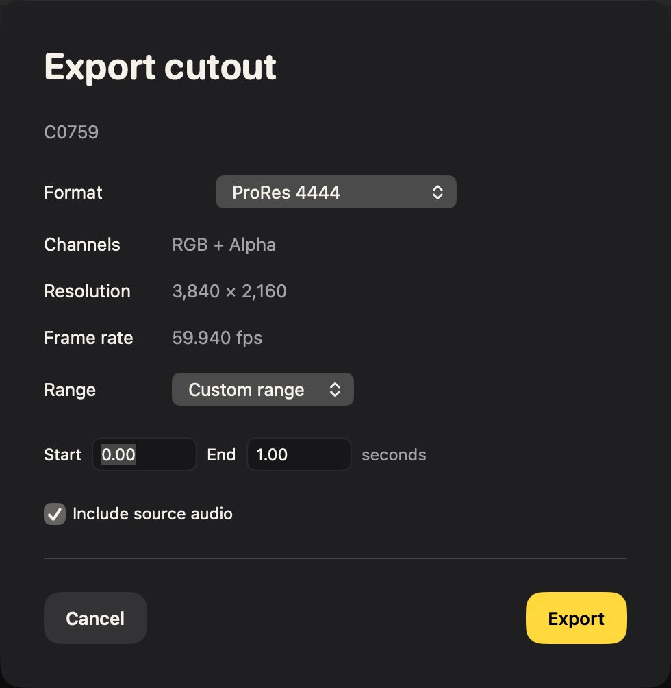 RotoBoy Pro 1.0 · ProRes 4444 export with source audio. Development preview.